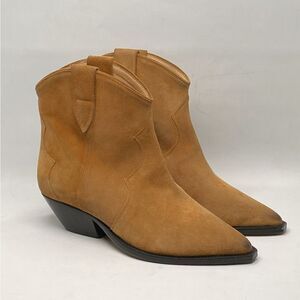 Isabel Marant Dewina Suede Western Booties size 37
